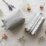 Silver Mist Polka Pouch