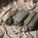 Vintage Cream Floral Vanity Pouch