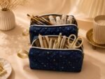 Midnight Celestial Quilted Pouch