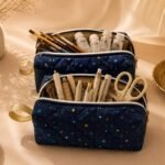 Midnight Celestial Quilted Pouch