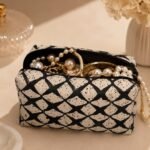Monochrome Quilted Pouch