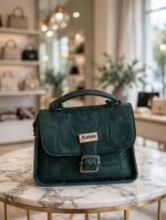 Auroria MARBLE BUCKLE SATCHEL  FOREST