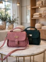 Auroria MARBLE BUCKLE SATCHEL BLUSH - Image 3